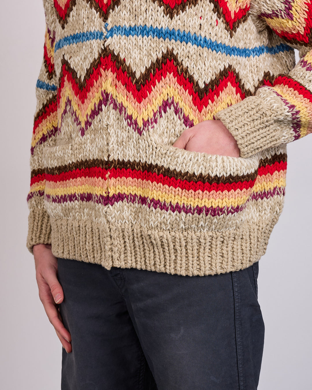 visvim Cowichan Hand Knit Zip Sweater (N.D.)