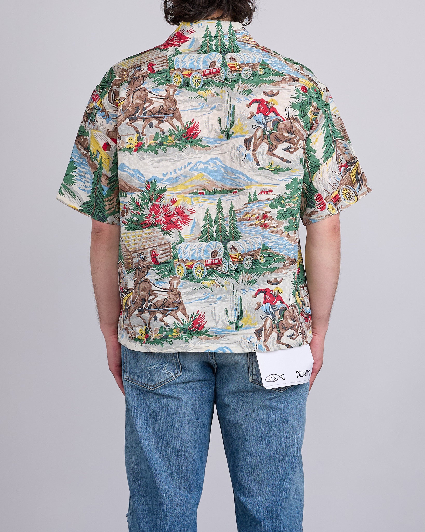 visvim Crosby Button Shirt Short Sleeve (Washi Chirimen) Ivory