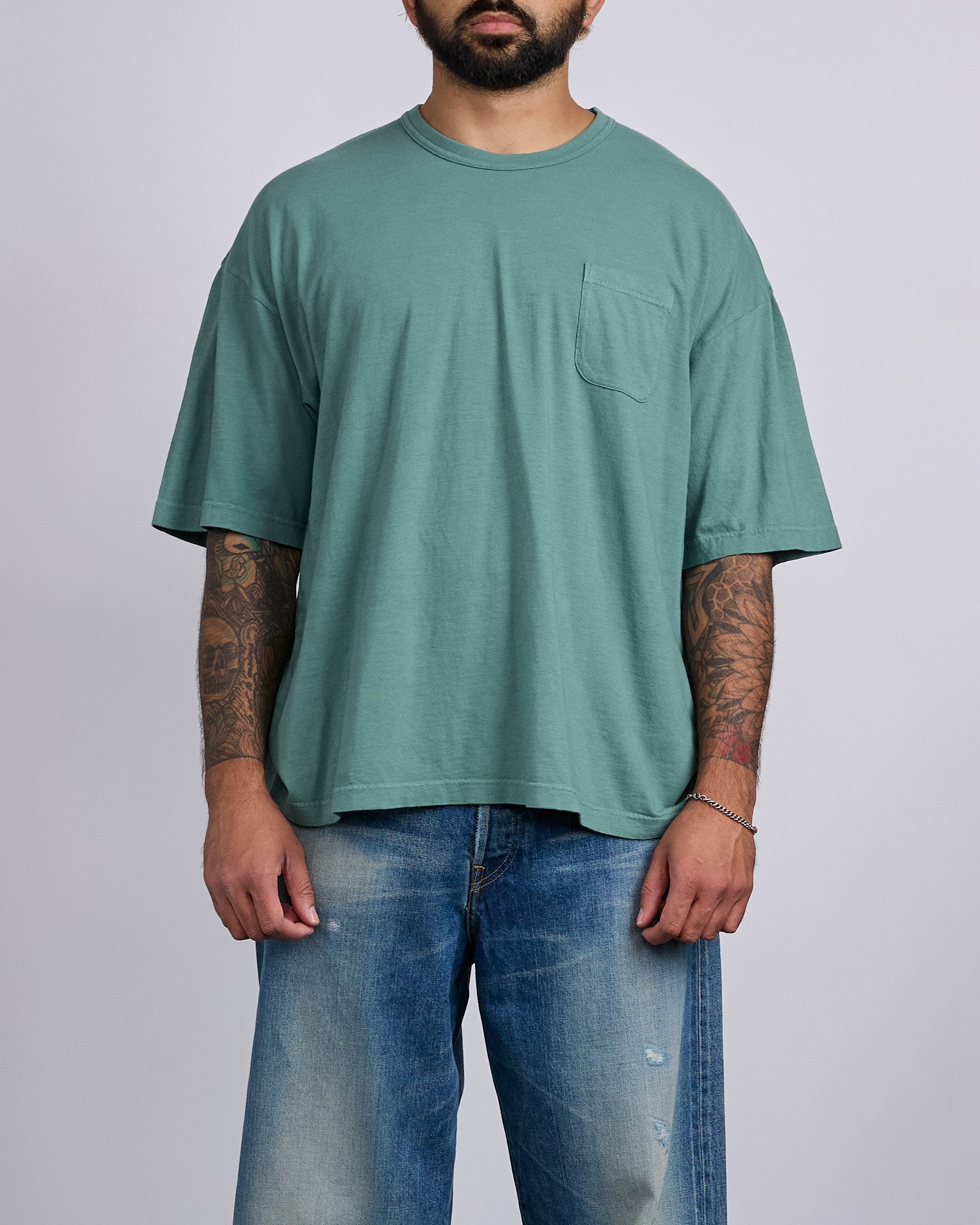 visvim Ex Jumbo Tee DMGD Green – LESS 17