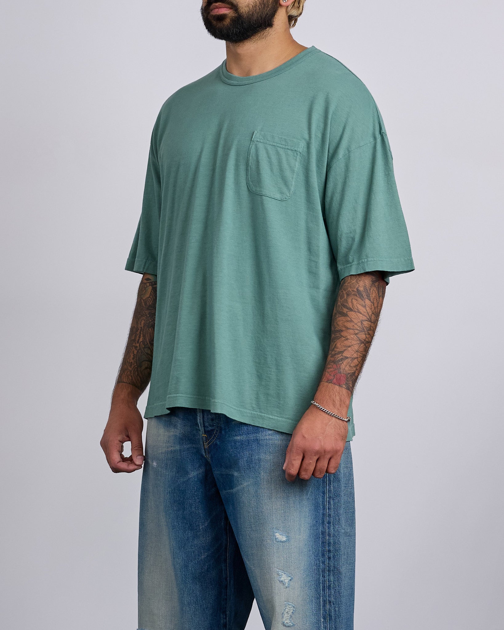 visvim Ex Jumbo Tee DMGD Green – LESS 17