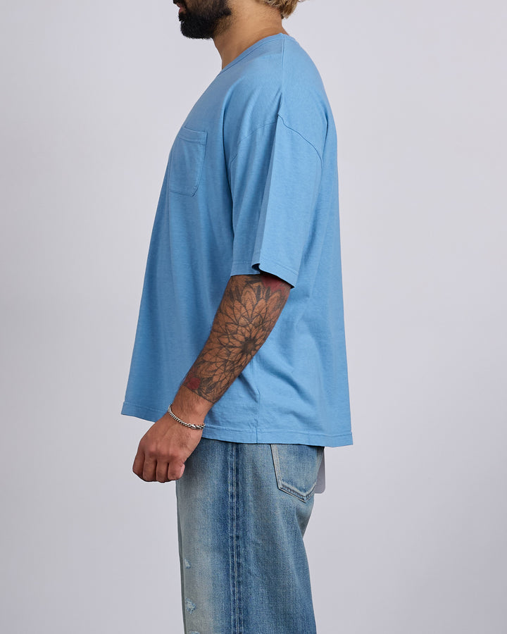 visvim Ex Jumbo Tee DMGD Lt.Blue