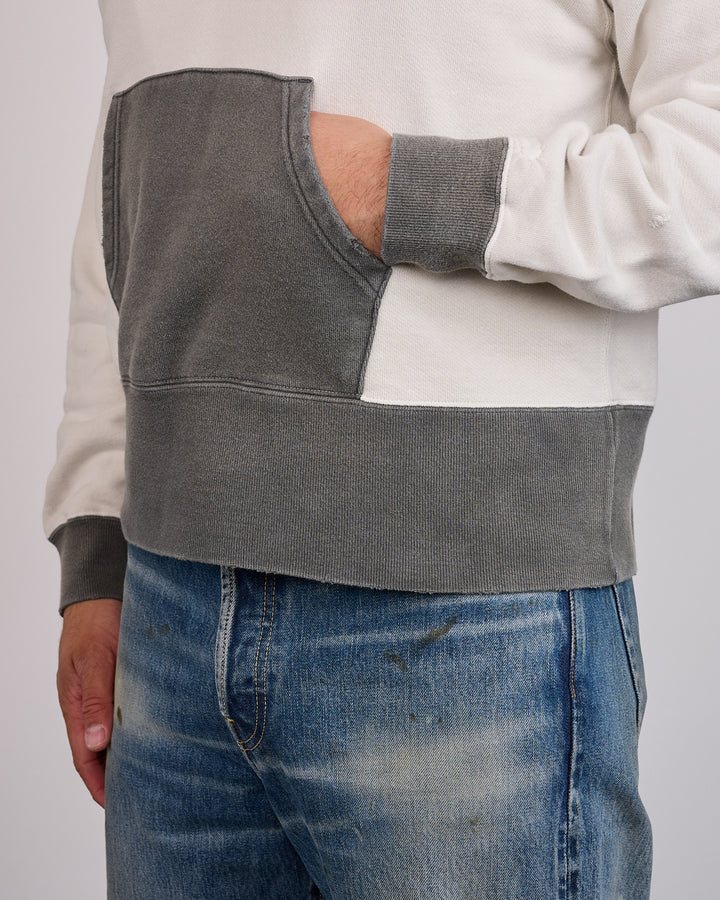 visvim Fellow 2-Tone Hoodie Crash Black