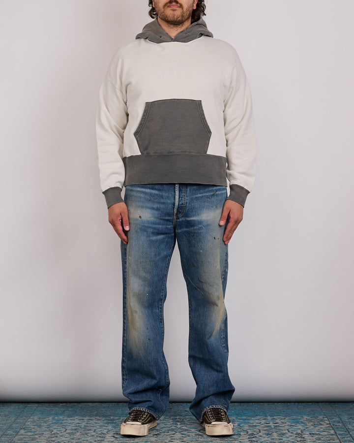 visvim Fellow 2-Tone Hoodie Crash Black