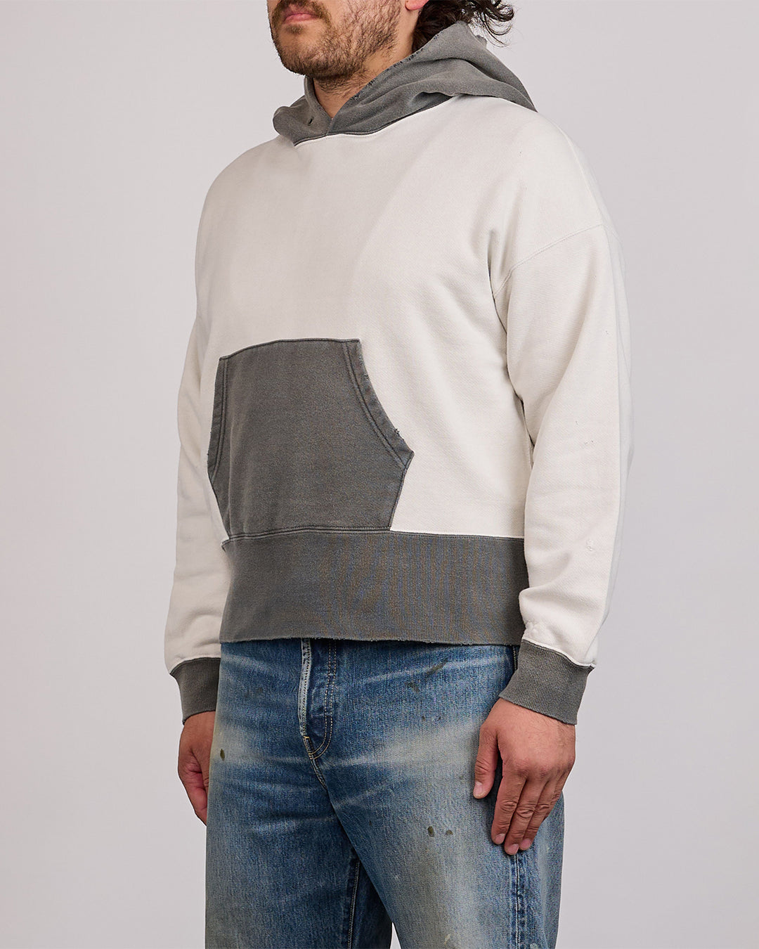 visvim Fellow 2-Tone Hoodie Crash Black