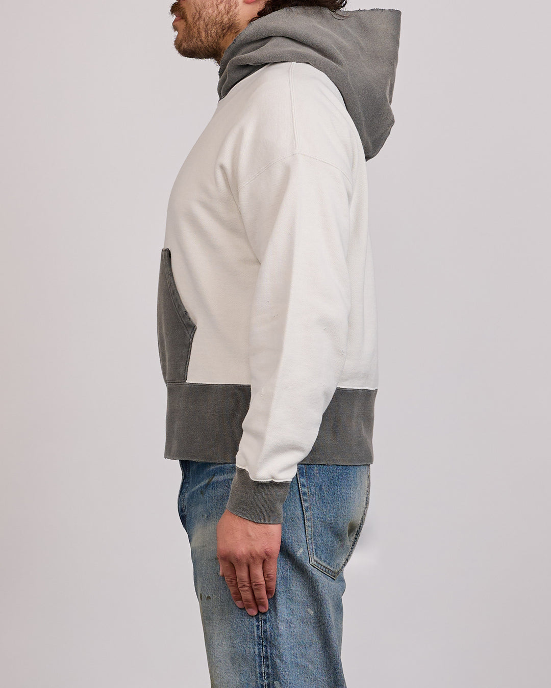 visvim Fellow 2-Tone Hoodie Crash Black