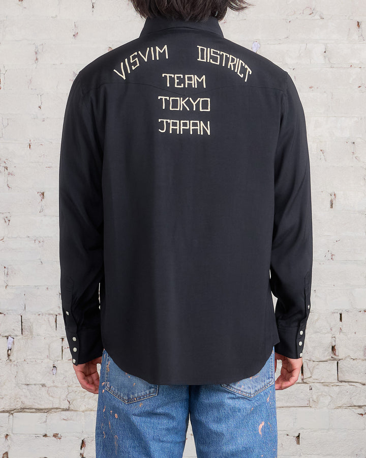 visvim Four Corners Longsleeve Button Shirt Black