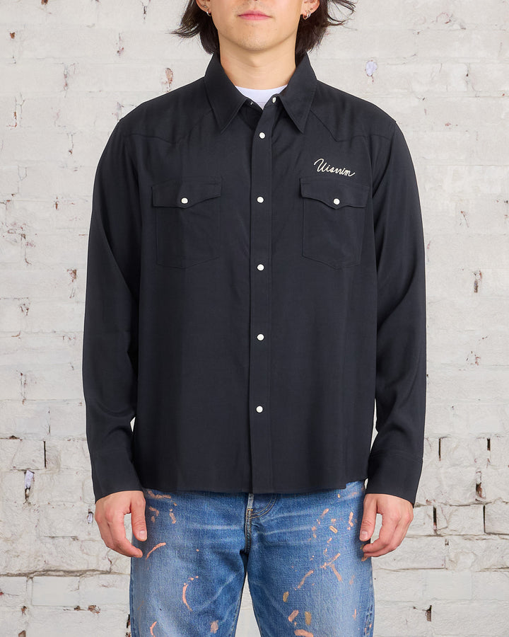 visvim Four Corners Longsleeve Button Shirt Black