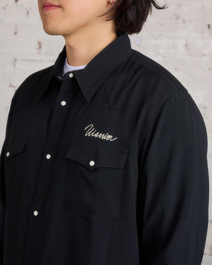 visvim Four Corners Longsleeve Button Shirt Black