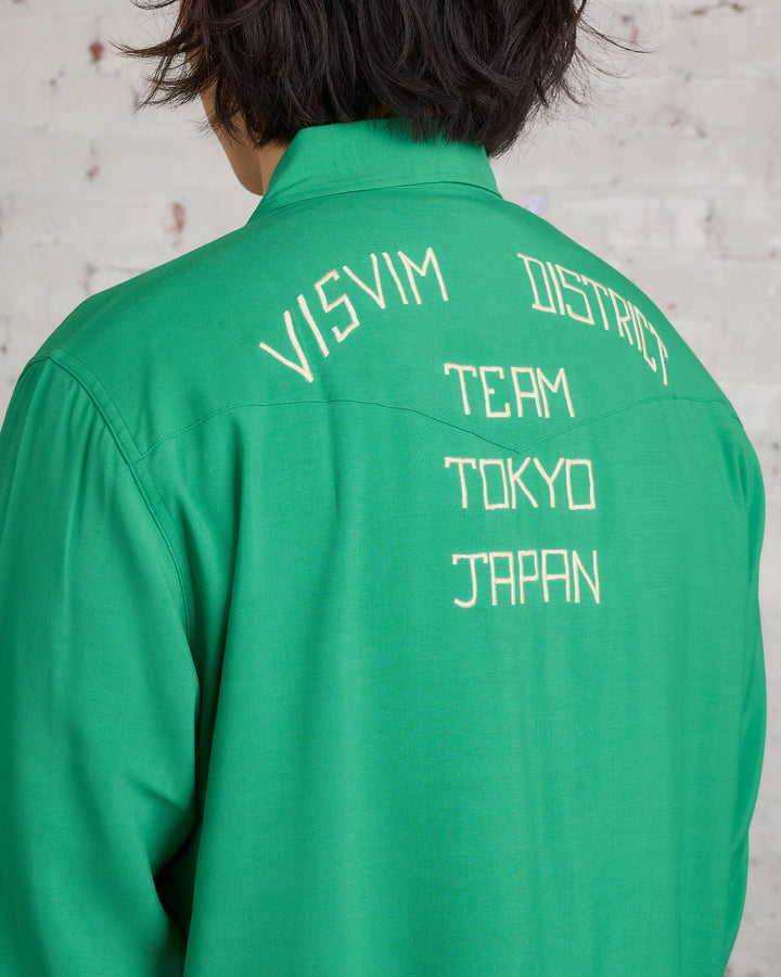 visvim Four Corners Longsleeve Button Shirt Green