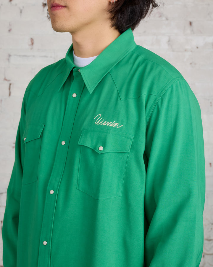 visvim Four Corners Longsleeve Button Shirt Green