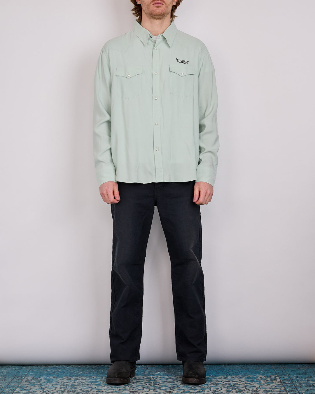 visvim Four Corners Snap Shirt Lt.Green