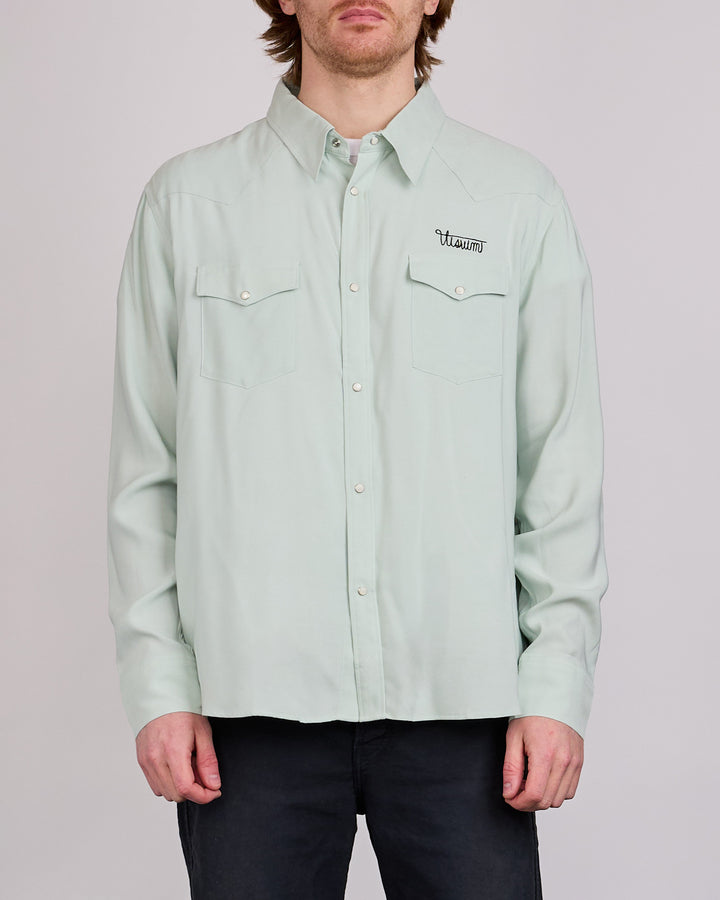 visvim Four Corners Snap Shirt Lt.Green