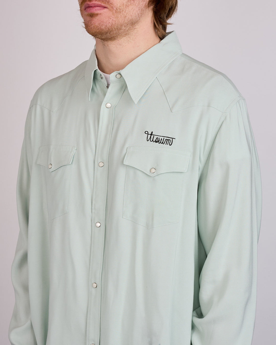 visvim Four Corners Snap Shirt Lt.Green