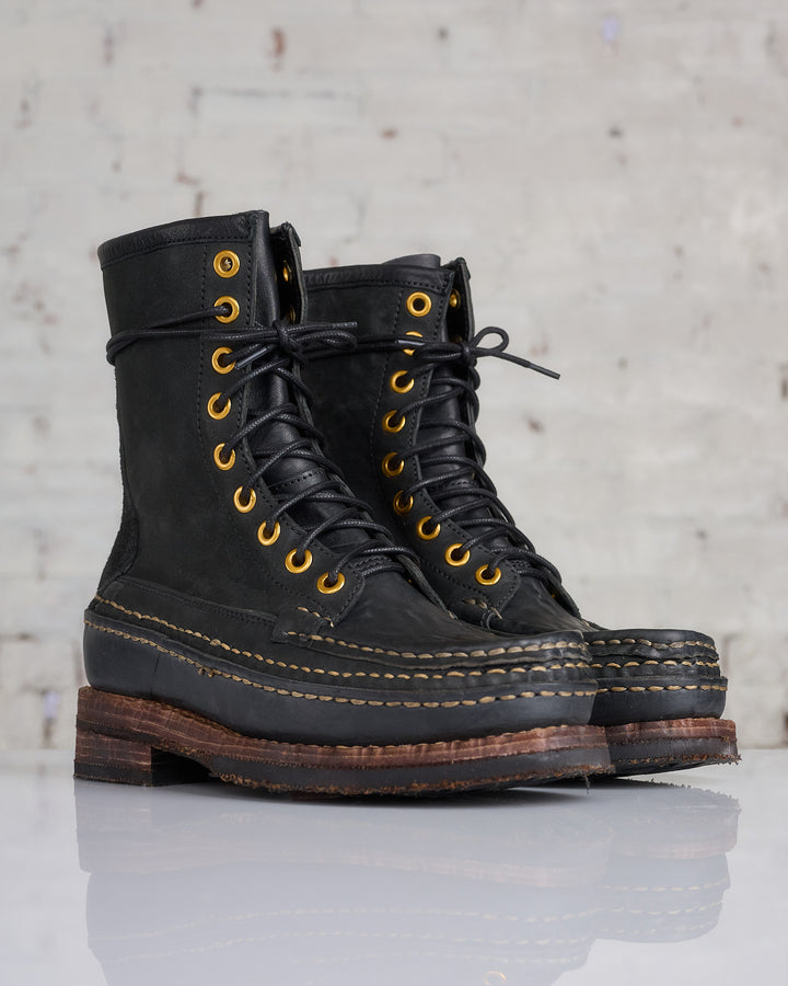 visvim Grizzly Camper Hi-Folk Boot Black