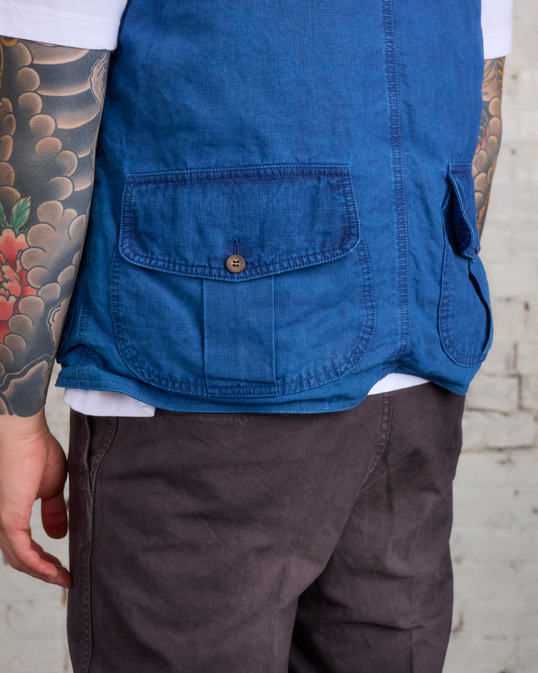 visvim Gusto Down Vest Indigo