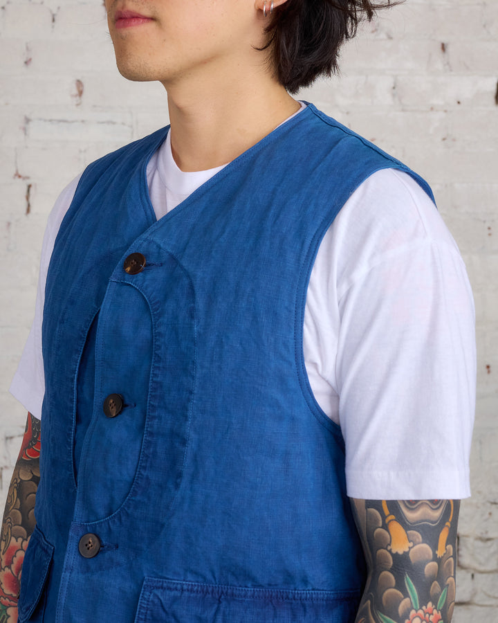 visvim Gusto Down Vest Indigo