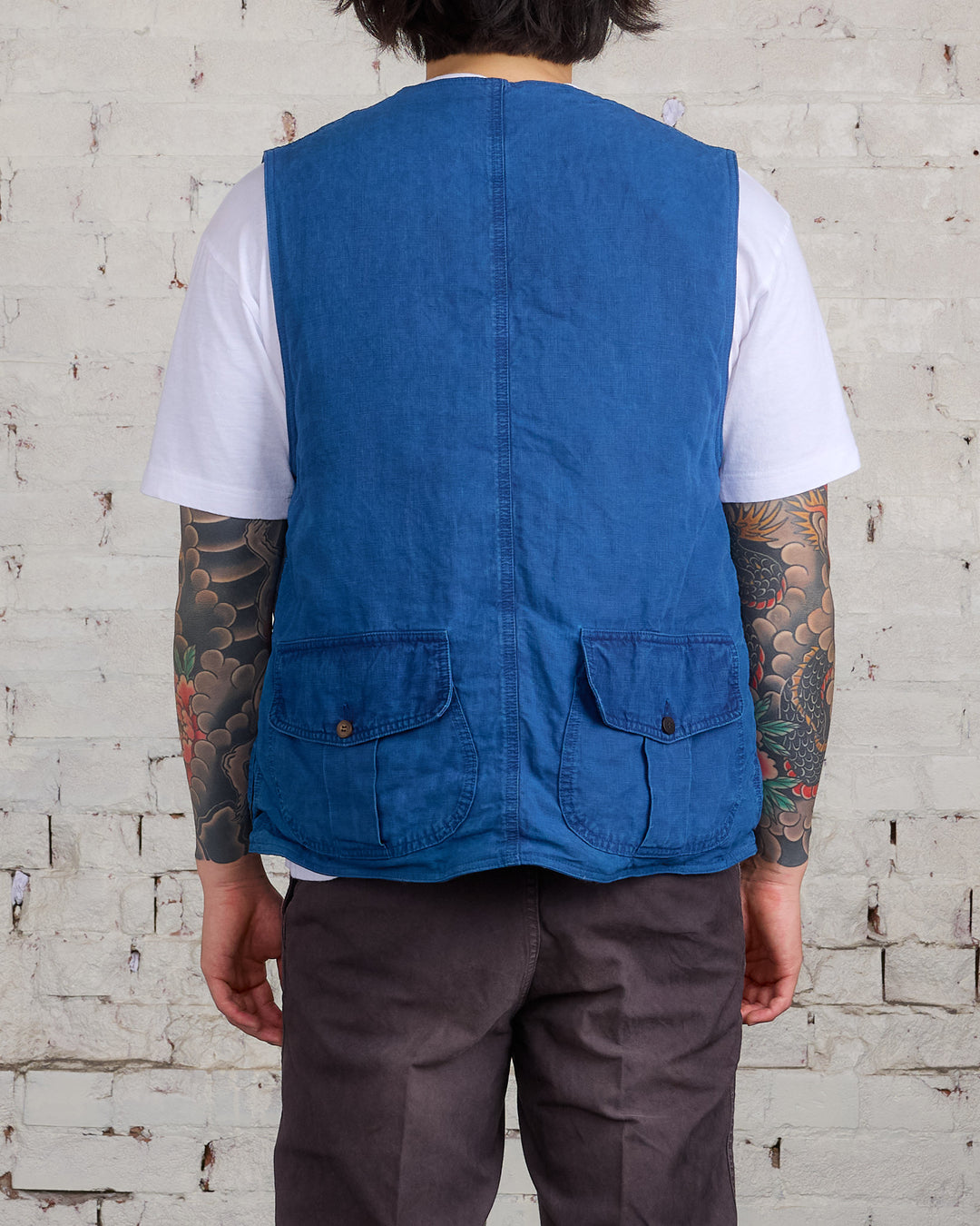 visvim Gusto Down Vest Indigo