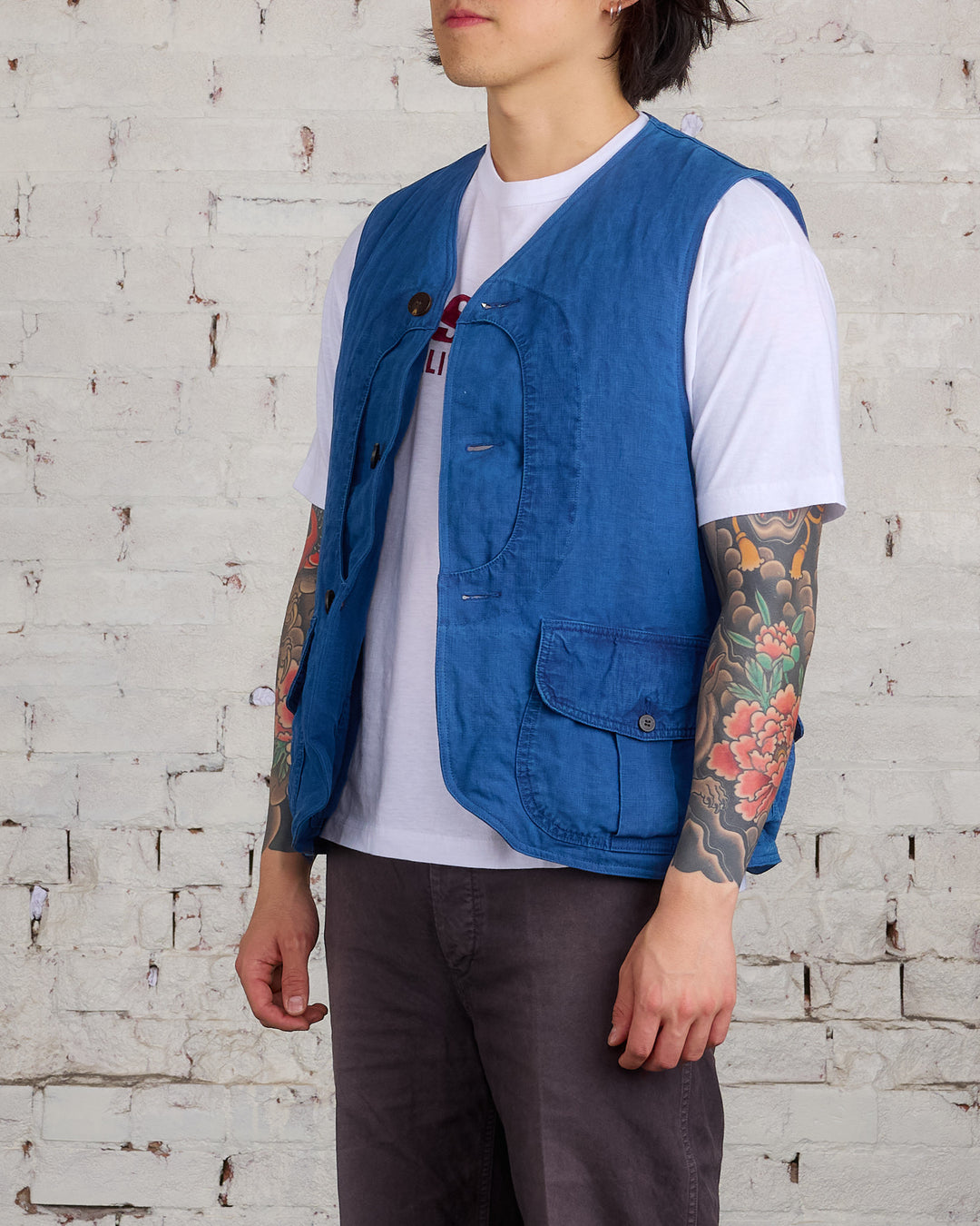 visvim Gusto Down Vest Indigo