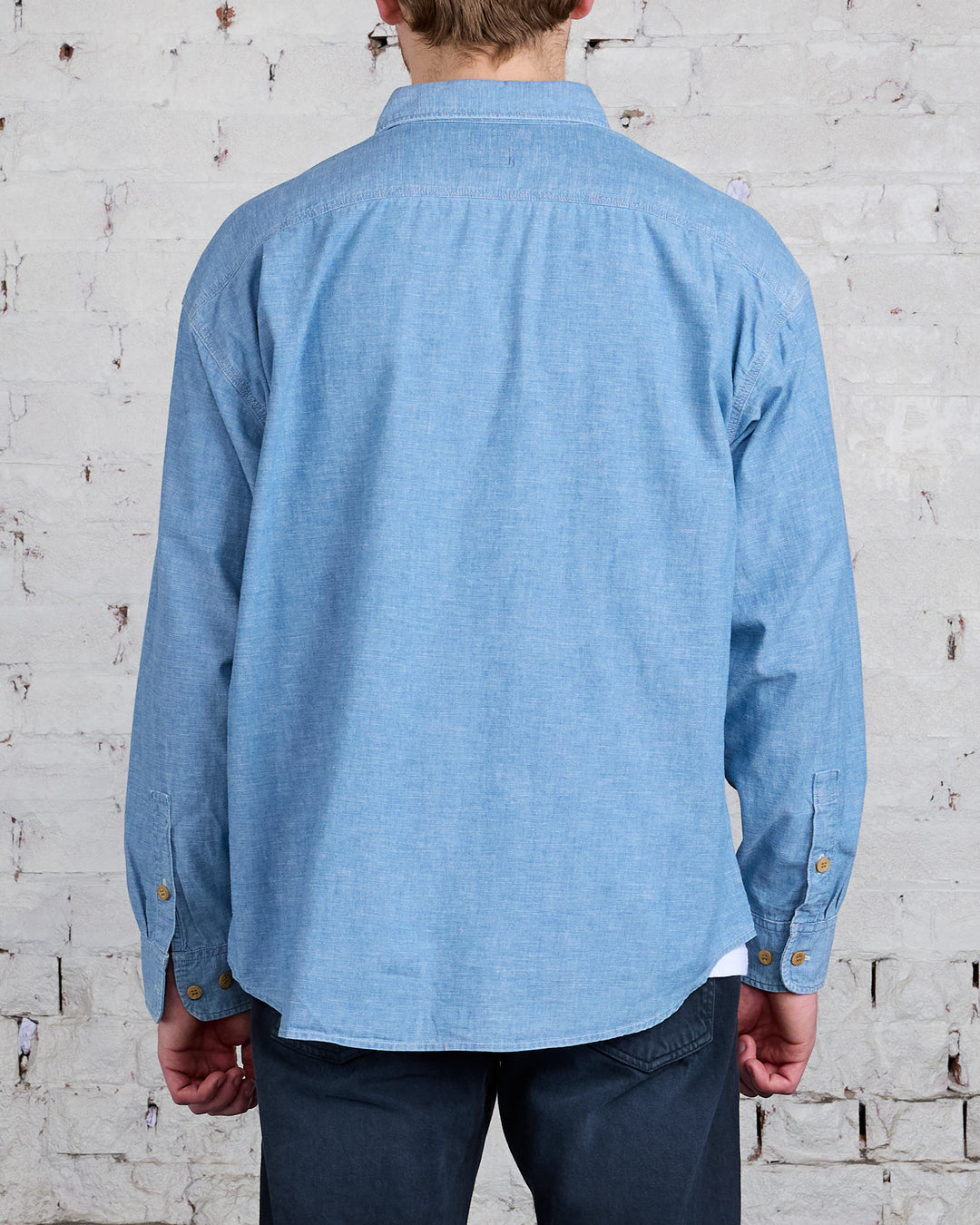 visvim I.C.T. Langer Chambray Button Shirt Lt.Indigo