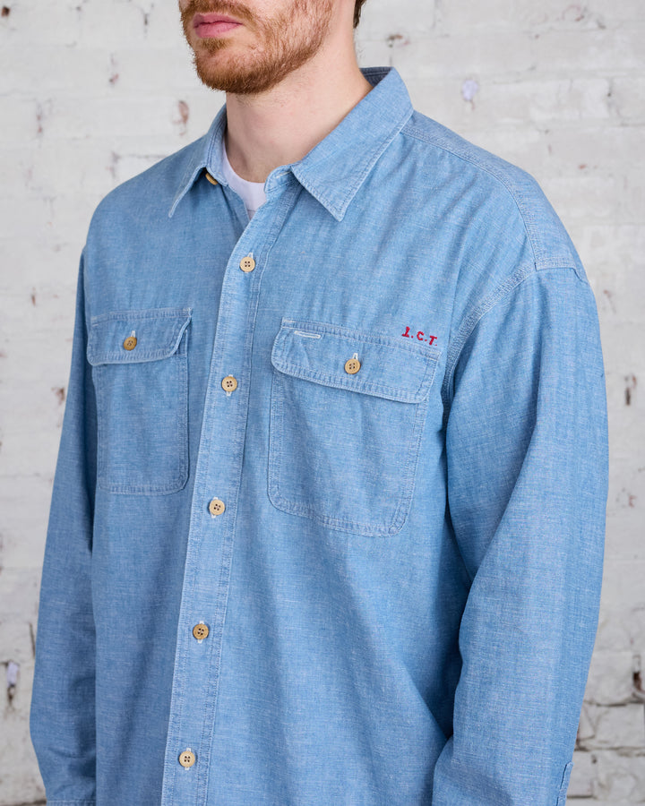 visvim I.C.T. Langer Chambray Button Shirt Lt.Indigo