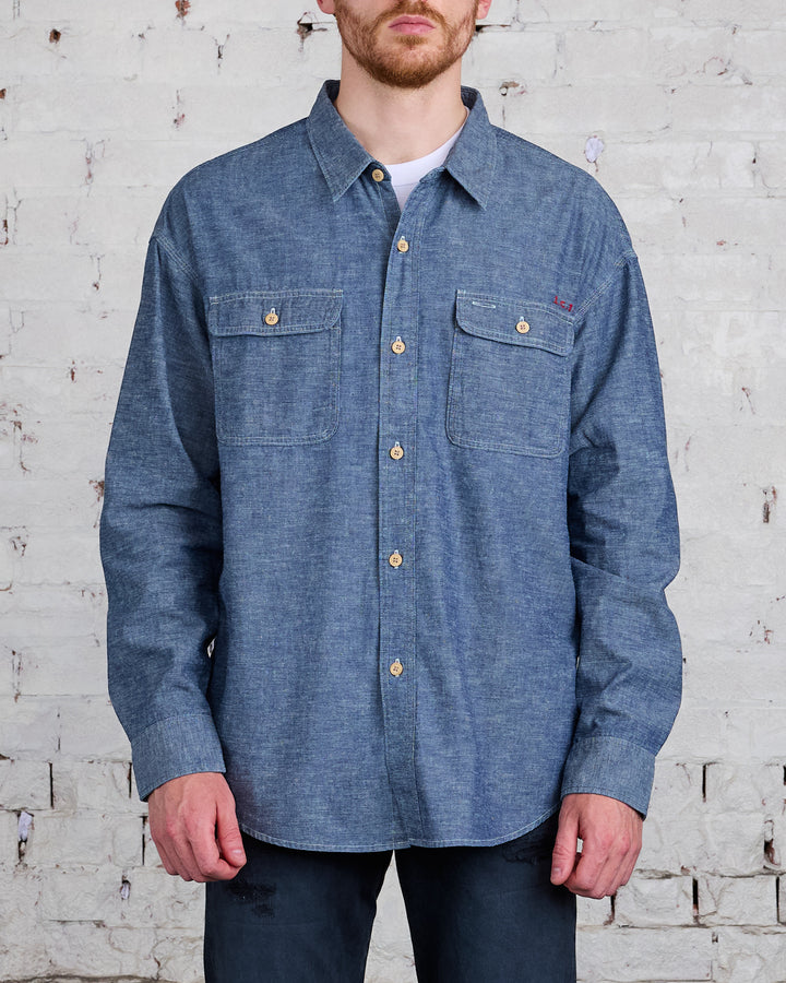 visvim I.C.T. Langer Chambray Button Shirt Indigo