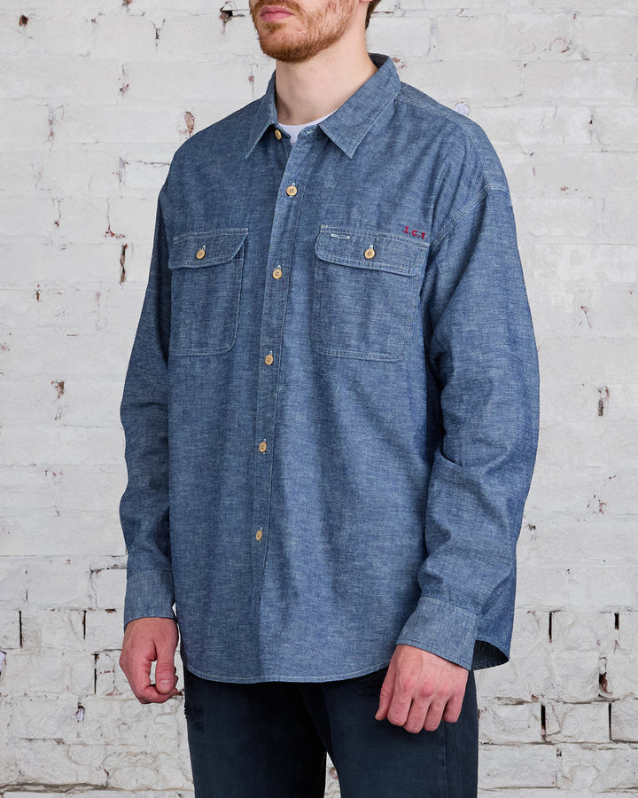 visvim I.C.T. Langer Chambray Button Shirt Indigo