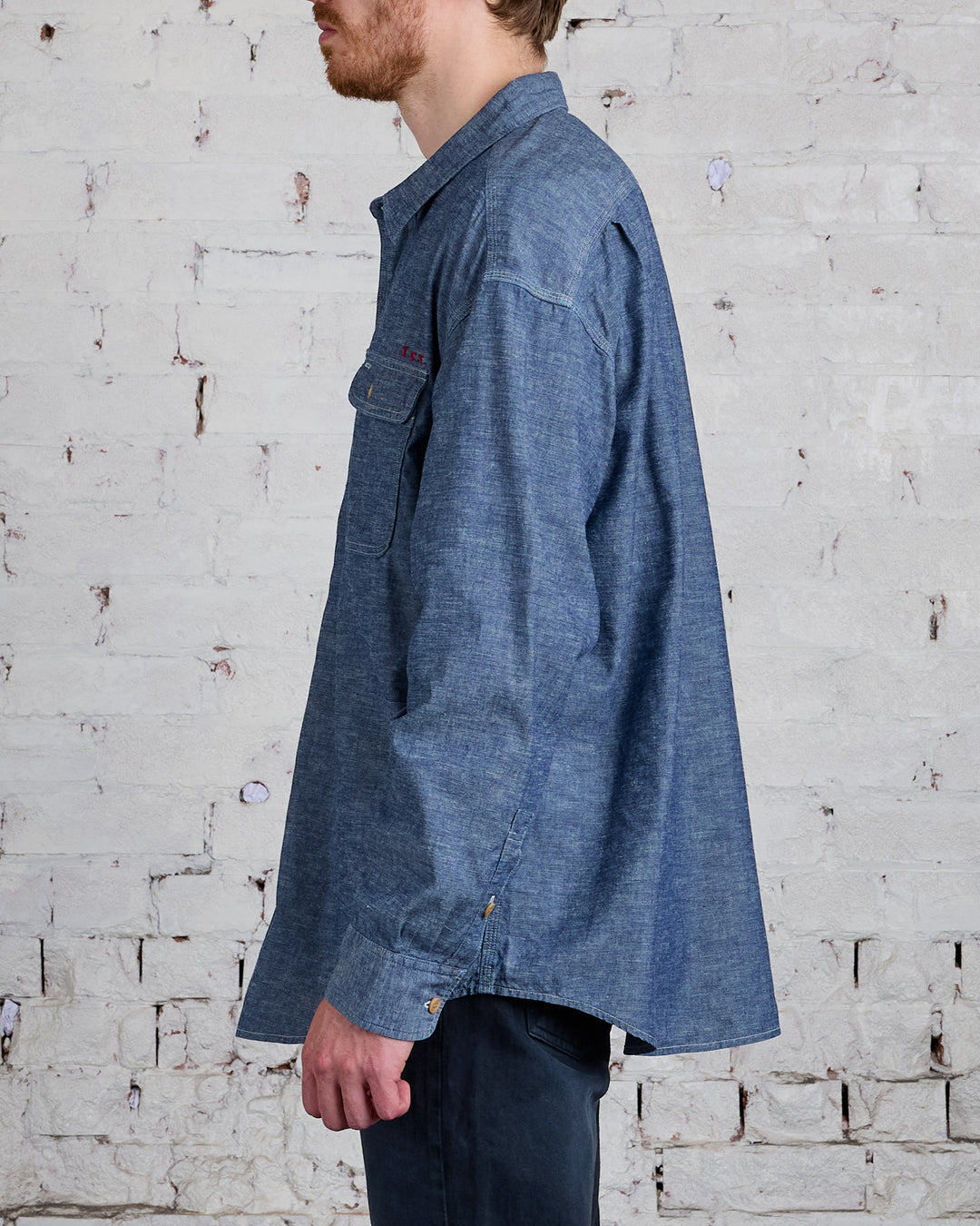 visvim I.C.T. Langer Chambray Button Shirt Indigo