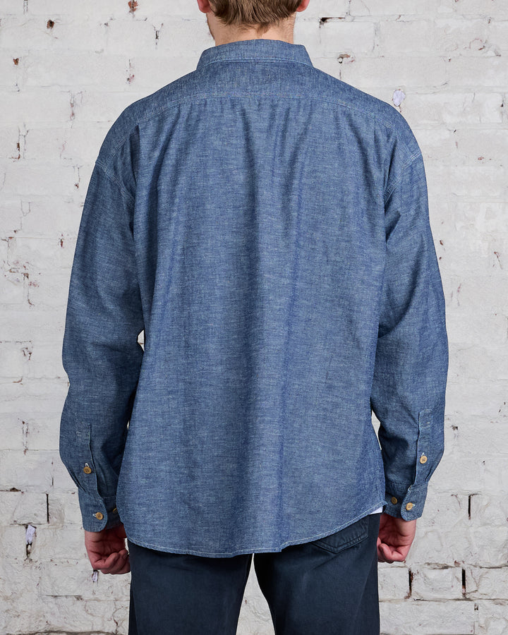 visvim I.C.T. Langer Chambray Button Shirt Indigo