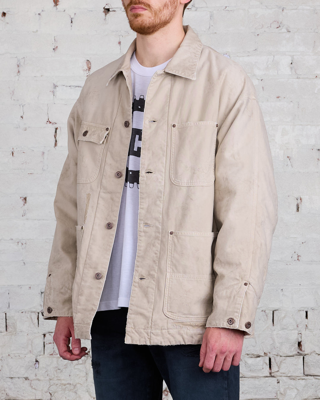 visvim I.C.T. Macray Coverall Jacket Crash Beige