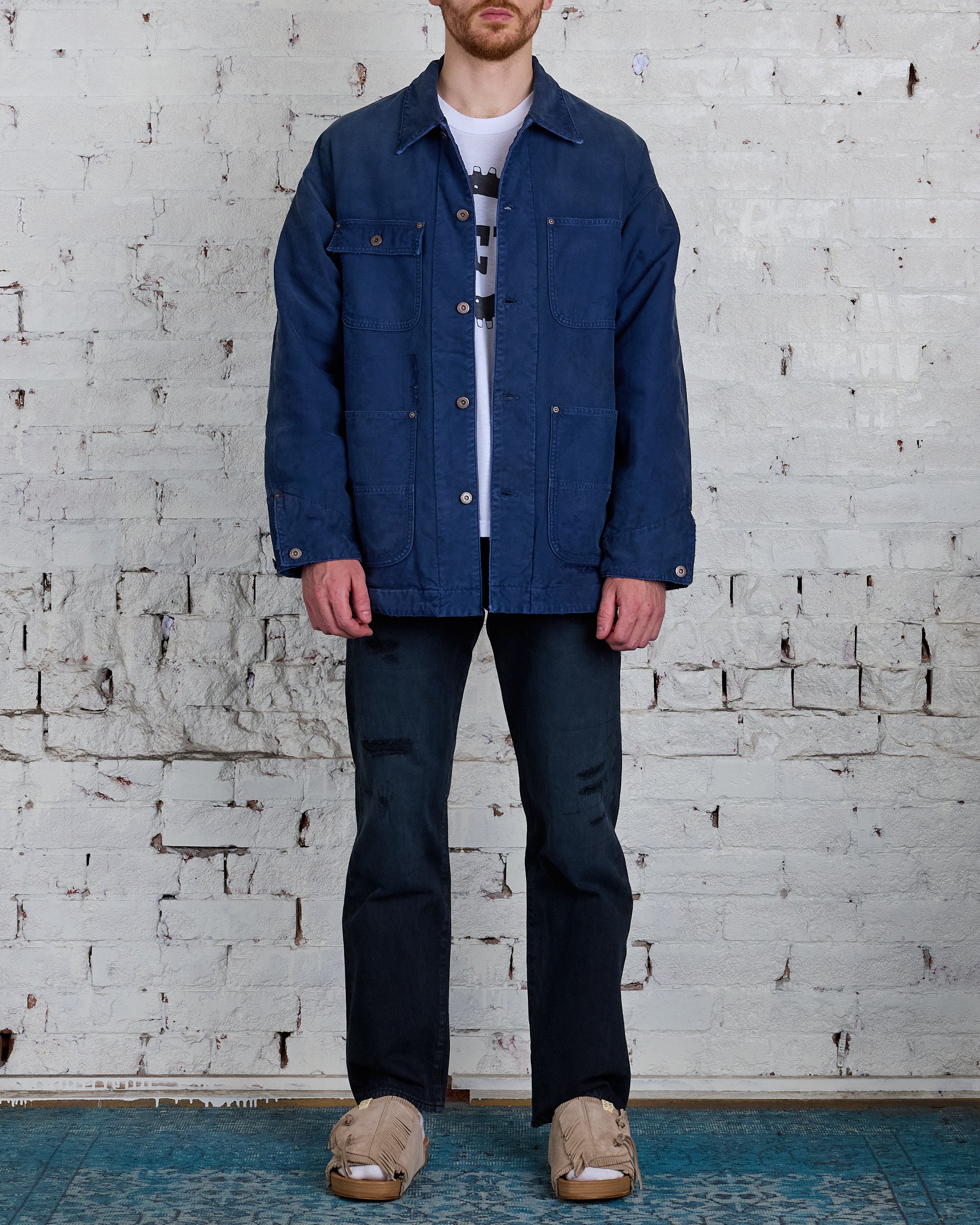 visvim I.C.T. Macray Coverall Jacket Crash Navy – LESS 17