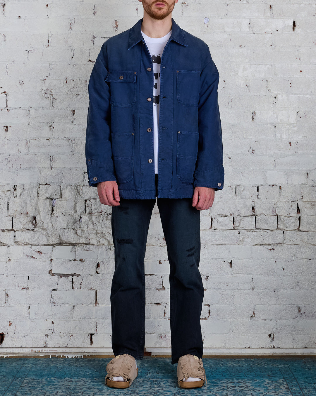 visvim I.C.T. Macray Coverall Jacket Crash Navy