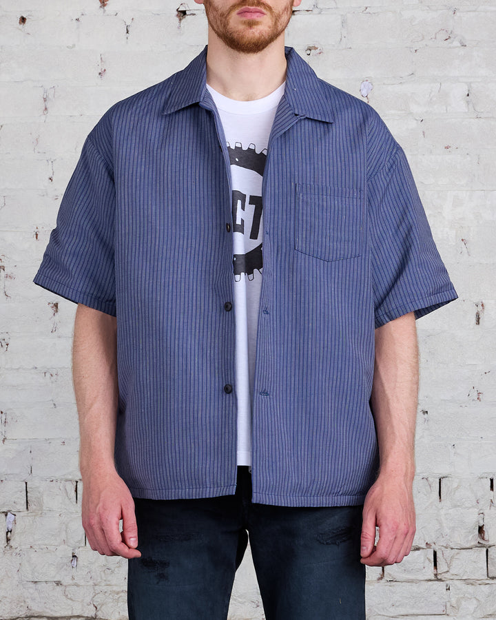 visvim I.C.T. Wallis Down Button Shirt Navy