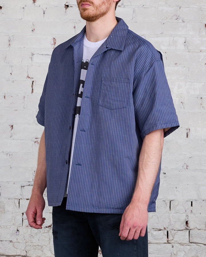 visvim I.C.T. Wallis Down Button Shirt Navy