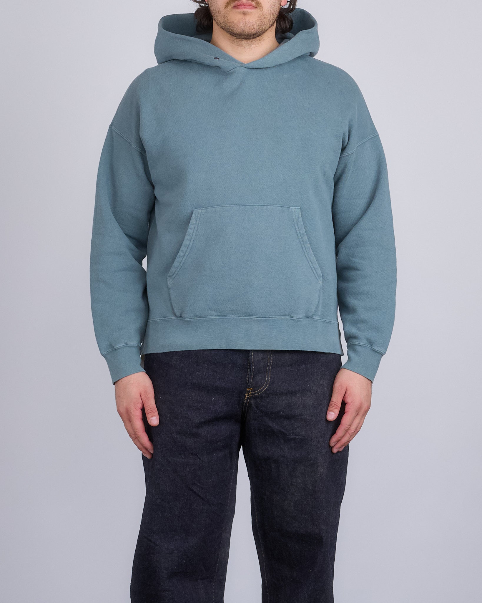 visvim Jumbo SB Hoodie P.O. DMGD U.D. Green – LESS 17