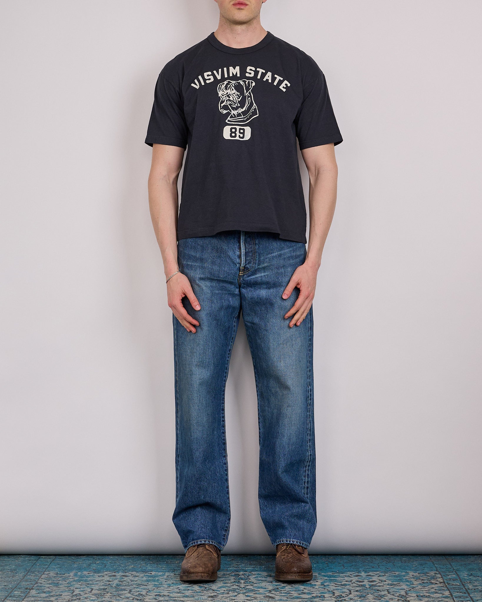 visvim Jumbo T-Shirt 89 DMGD Black – LESS 17