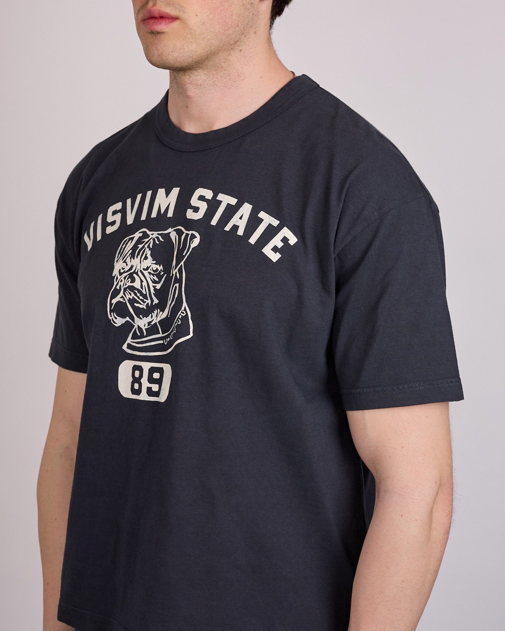 visvim Jumbo T-Shirt 89 DMGD Black – LESS 17