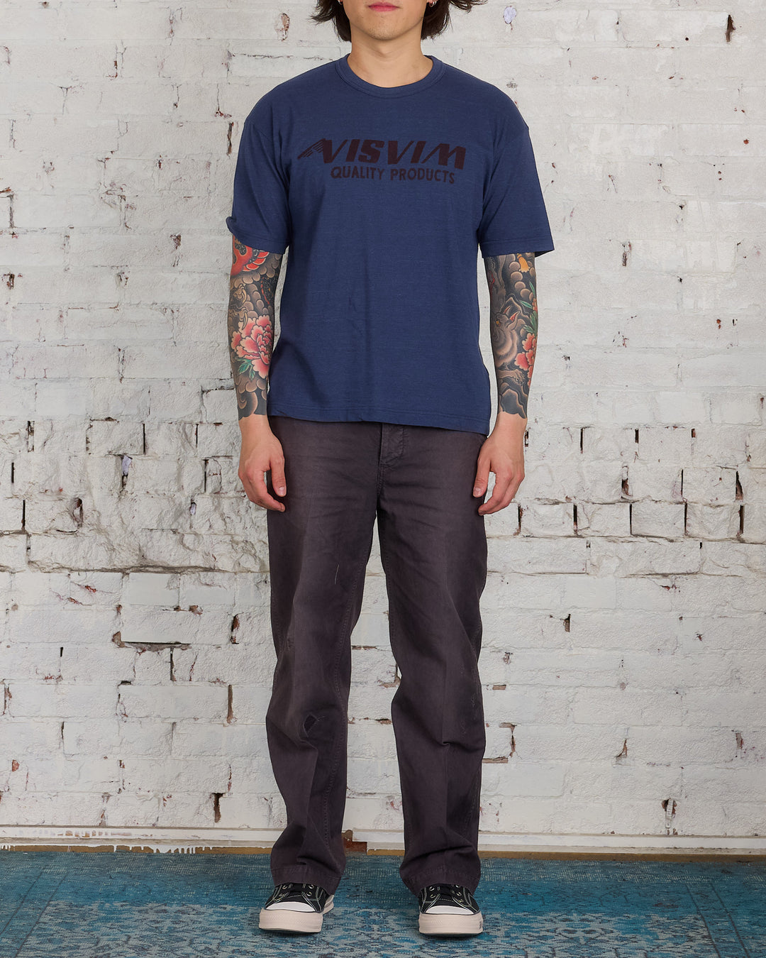 visvim Jumbo T-Shirt Short Sleeve Navy