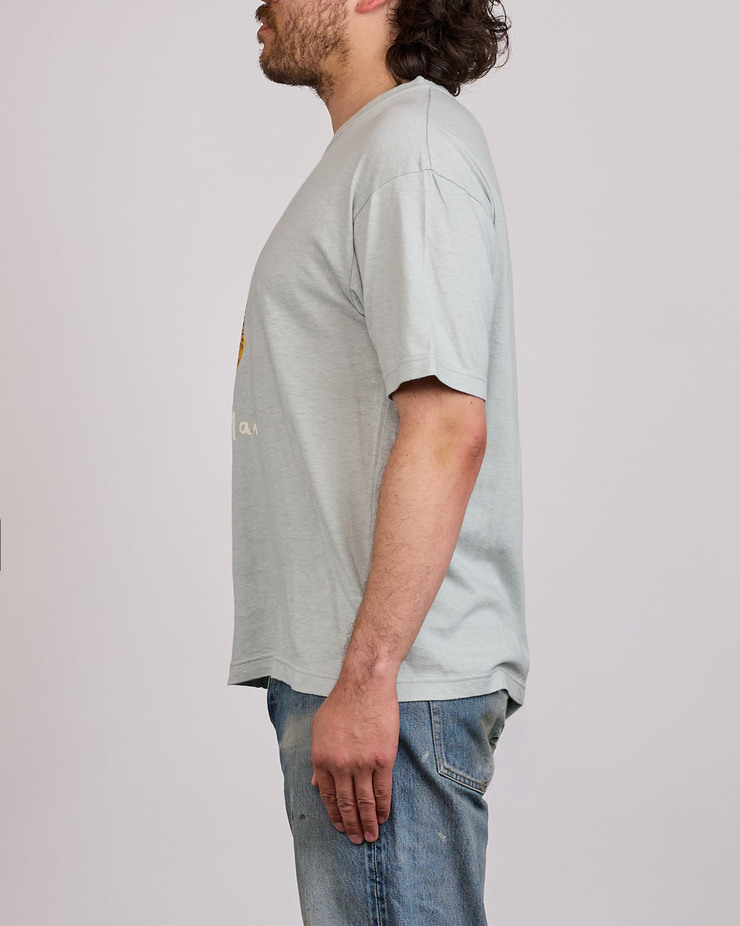 visvim Jumbo T-Shirt Tiger Man T-Shirt Lt.Blue