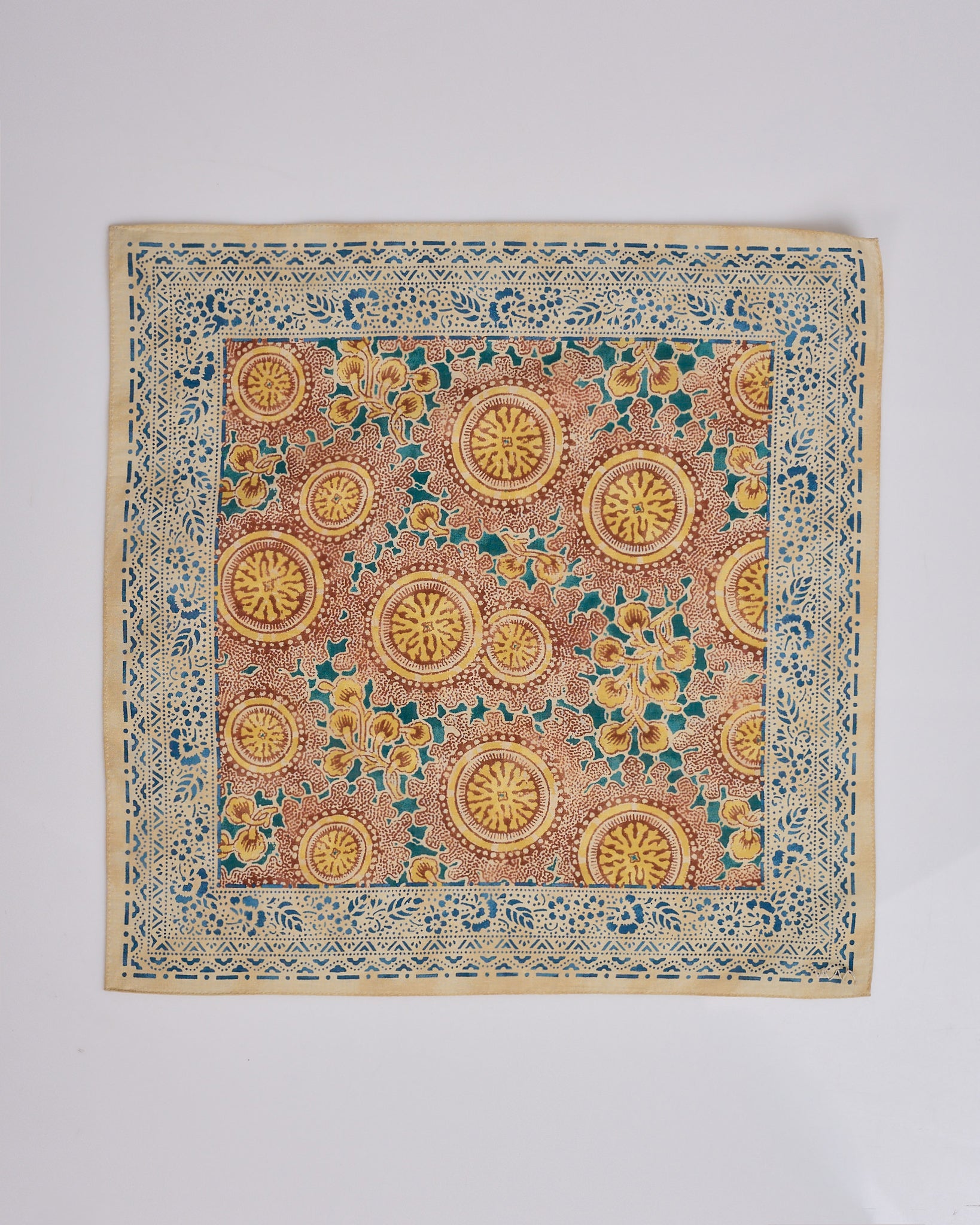 visvim Khadi Pattern Bandana Ivory – LESS 17