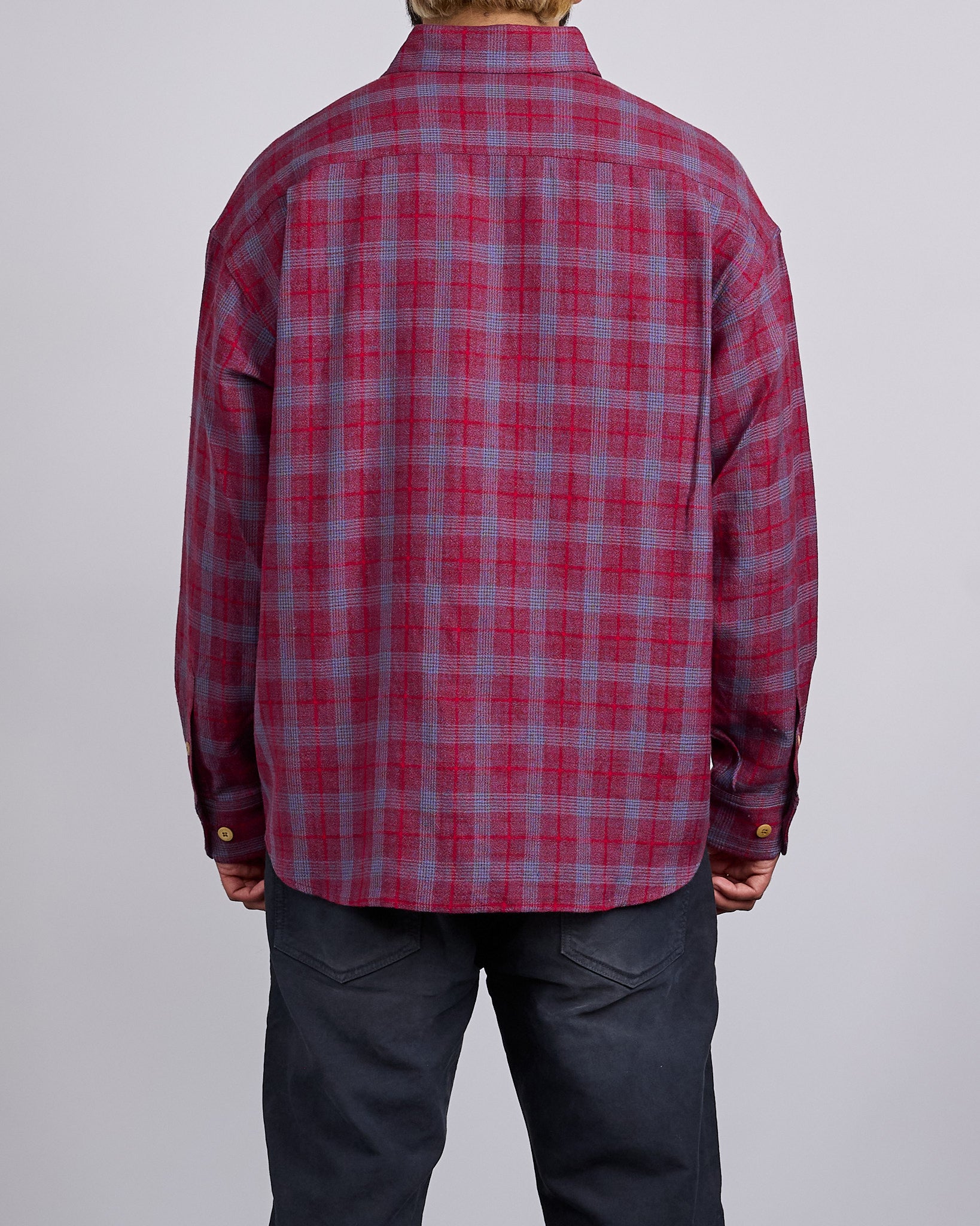 visvim LUMBER CHECK L/S サイズ:2 RED 長袖シャツ visvim Lumber Check Long Sleeve Button Shirt Red – LESS 17