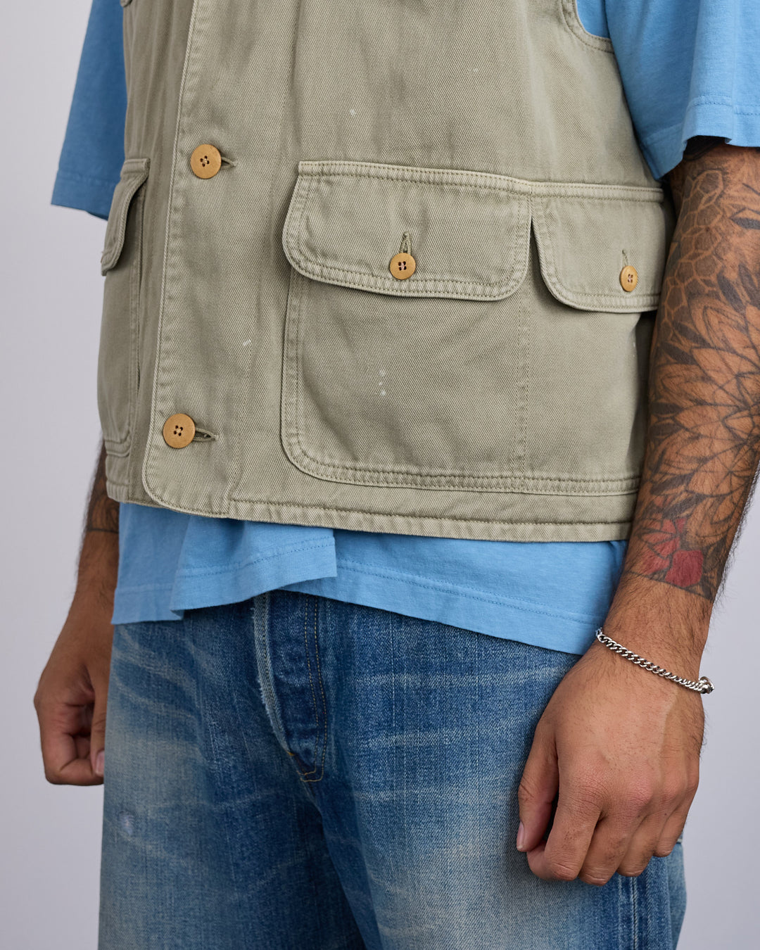 visvim Matto Hunting Vest Lt.Green