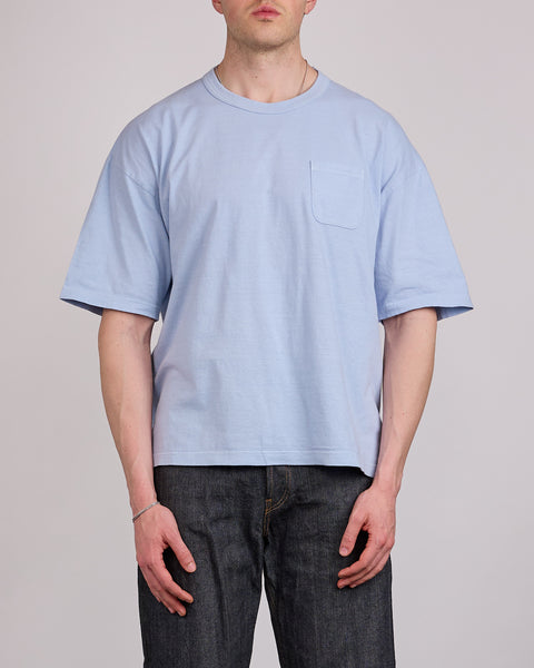 visvim Mondo T-Shirt DMGD Lt.Blue – LESS 17