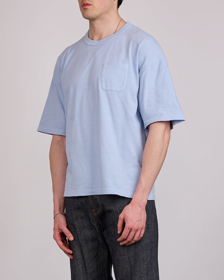 visvim Mondo T-Shirt DMGD Lt.Blue