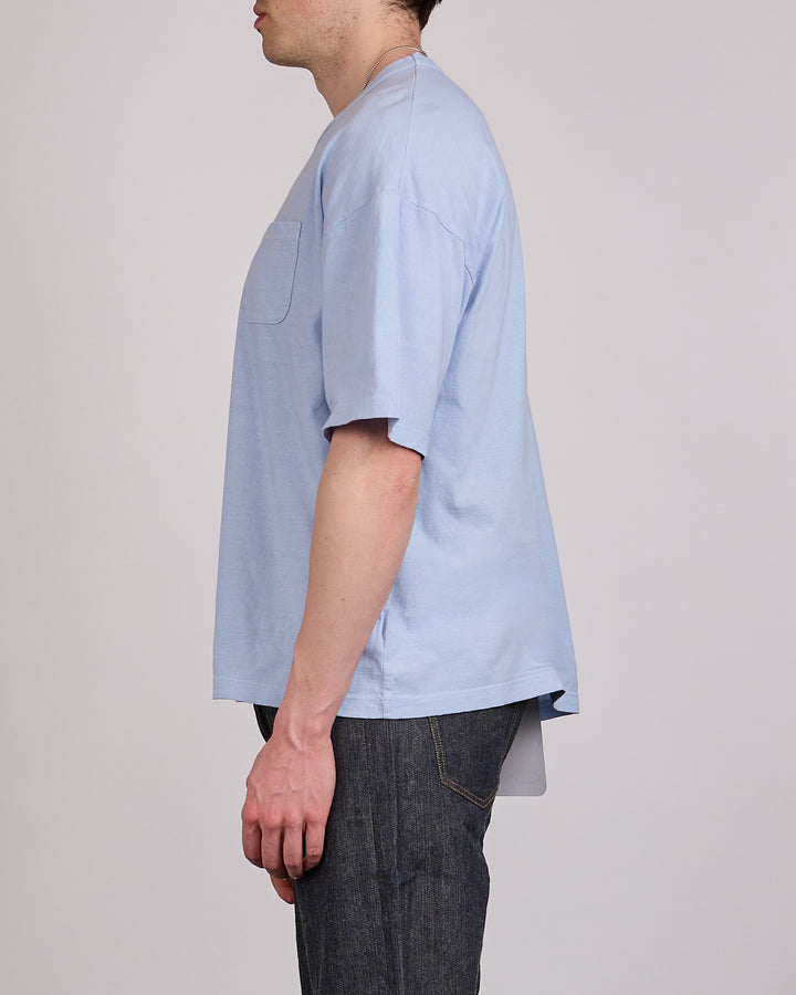visvim Mondo T-Shirt DMGD Lt.Blue