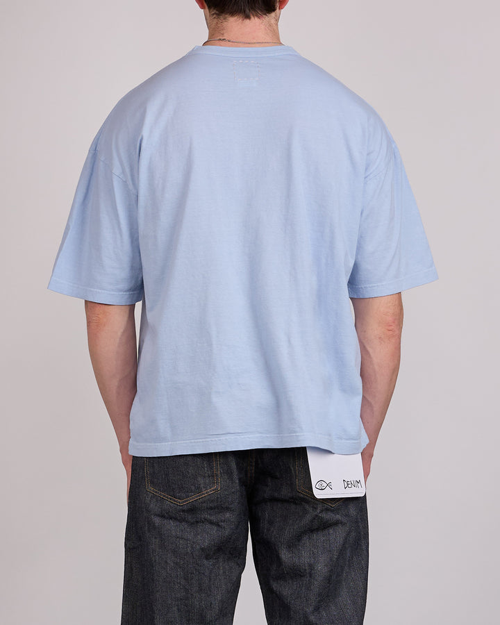 visvim Mondo T-Shirt DMGD Lt.Blue
