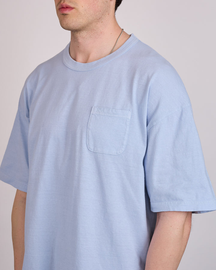 visvim Mondo T-Shirt DMGD Lt.Blue