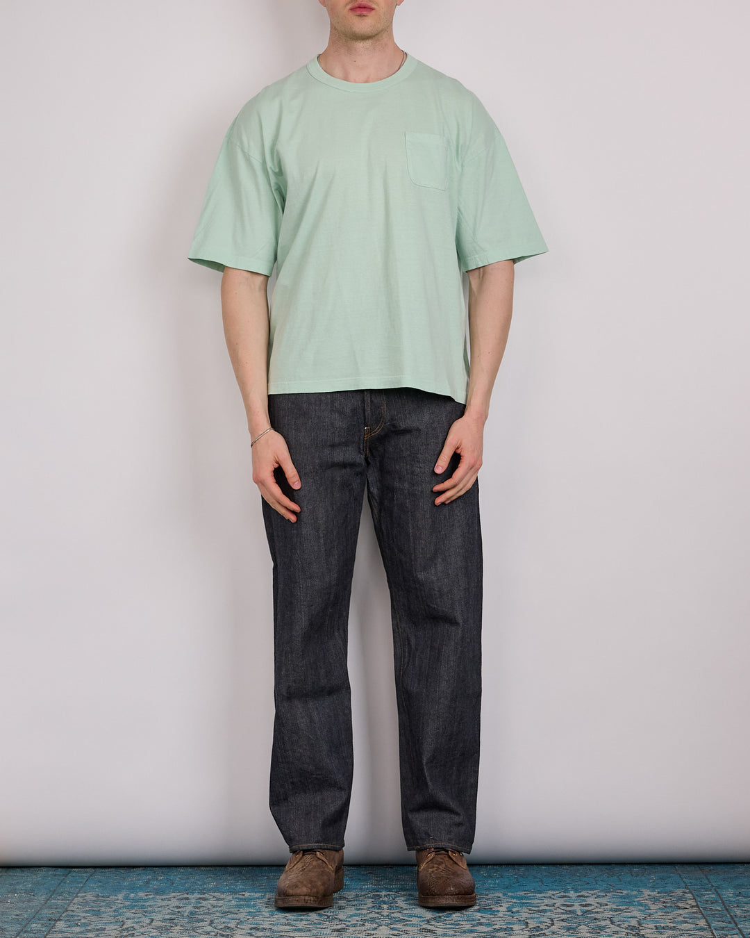 visvim Mondo T-Shirt DMGD Lt. Green