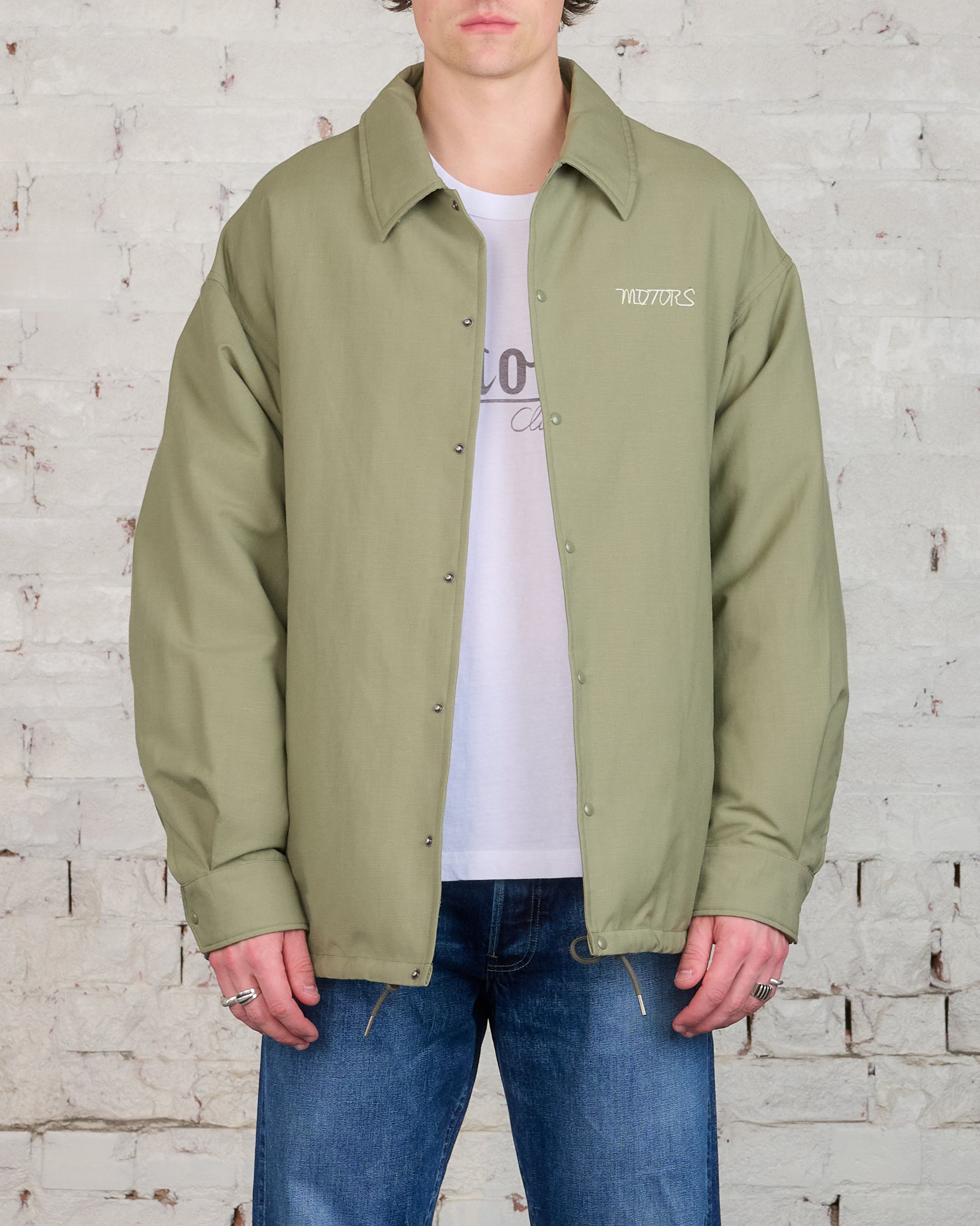 visvim Motors Club Coach Down Jacket Olive