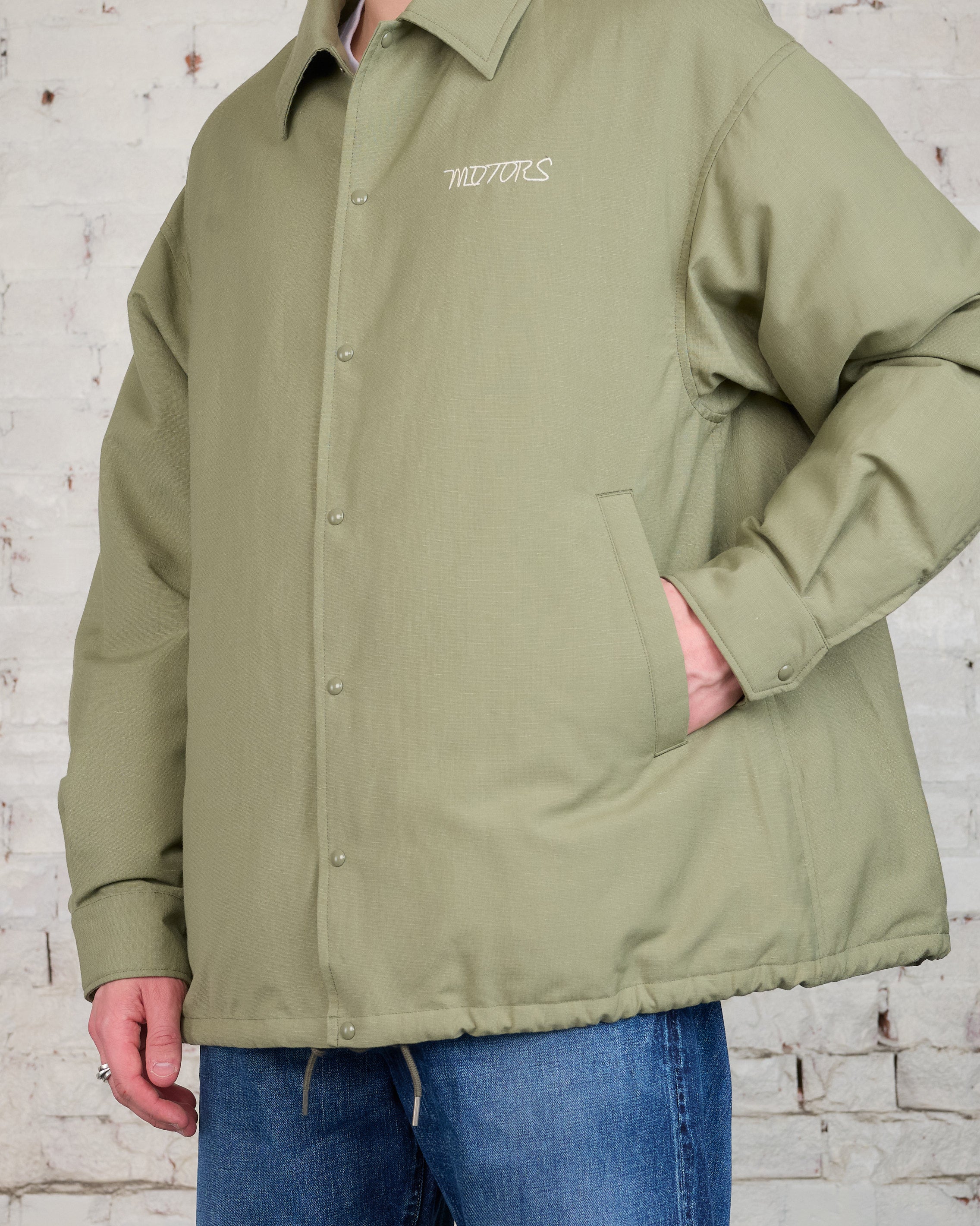 visvim Motors Club Coach Down Jacket Olive