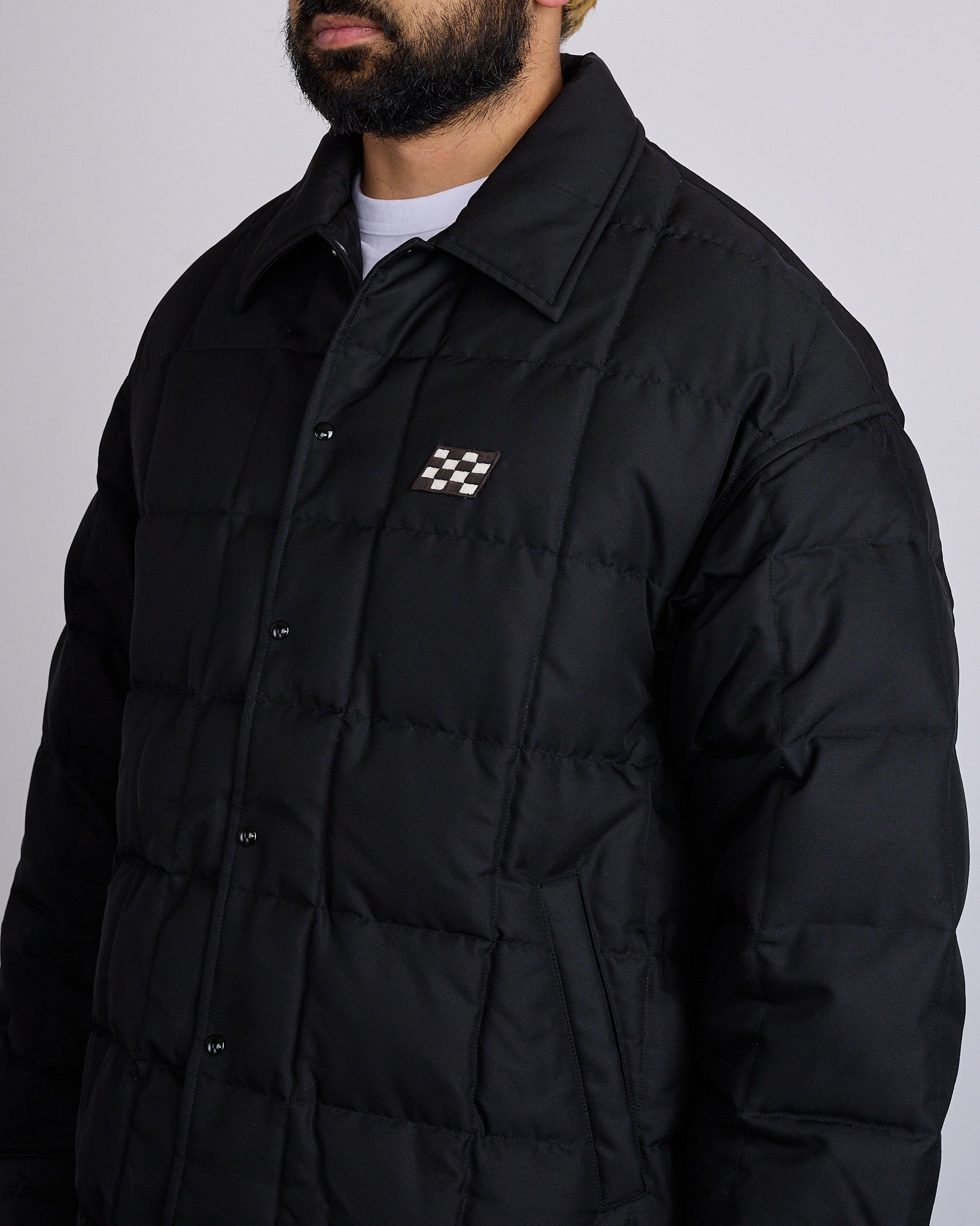 visvim Motors Coach Down Quilted Jacket Black – LESS 17